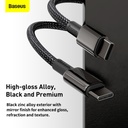 Baseus Tungsten Gold Fast Charging Data Cable Type-C to Type-C 100W 1m Black