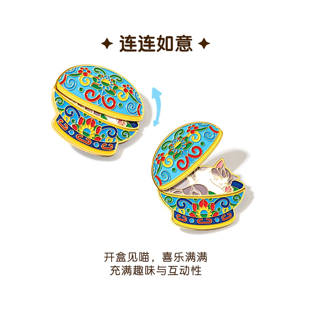 故宫淘宝｜宫猫盒盒美美冰箱贴磁贴猫咪博物馆文创礼物北京纪念品